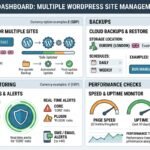 ManageWP dashboard used for managing multiple WordPress websites in the UK