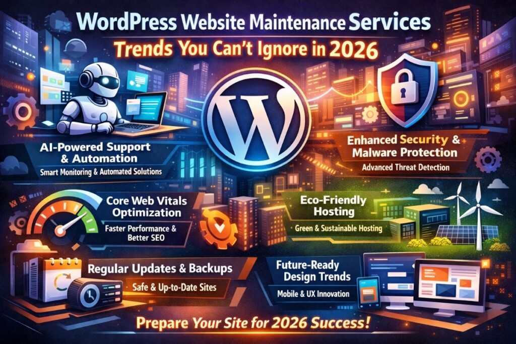 WordPress website maintenance services trends 2026 UK
