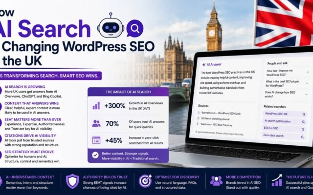 How AI search is changing WordPress SEO in the UK with evolving Google search experiences