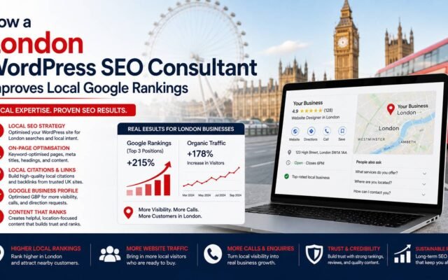 How a London WordPress SEO consultant improves local Google rankings for businesses