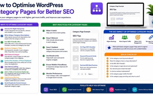 How to optimise WordPress category pages for better SEO and improved search rankings