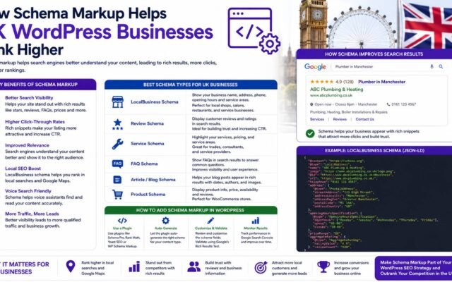 How schema markup helps UK WordPress businesses rank higher in Google search results