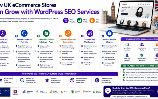 How UK ecommerce stores can grow with WordPress SEO services and increase online sales