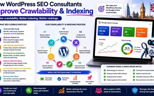 How WordPress SEO consultants improve crawlability and indexing for better Google rankings